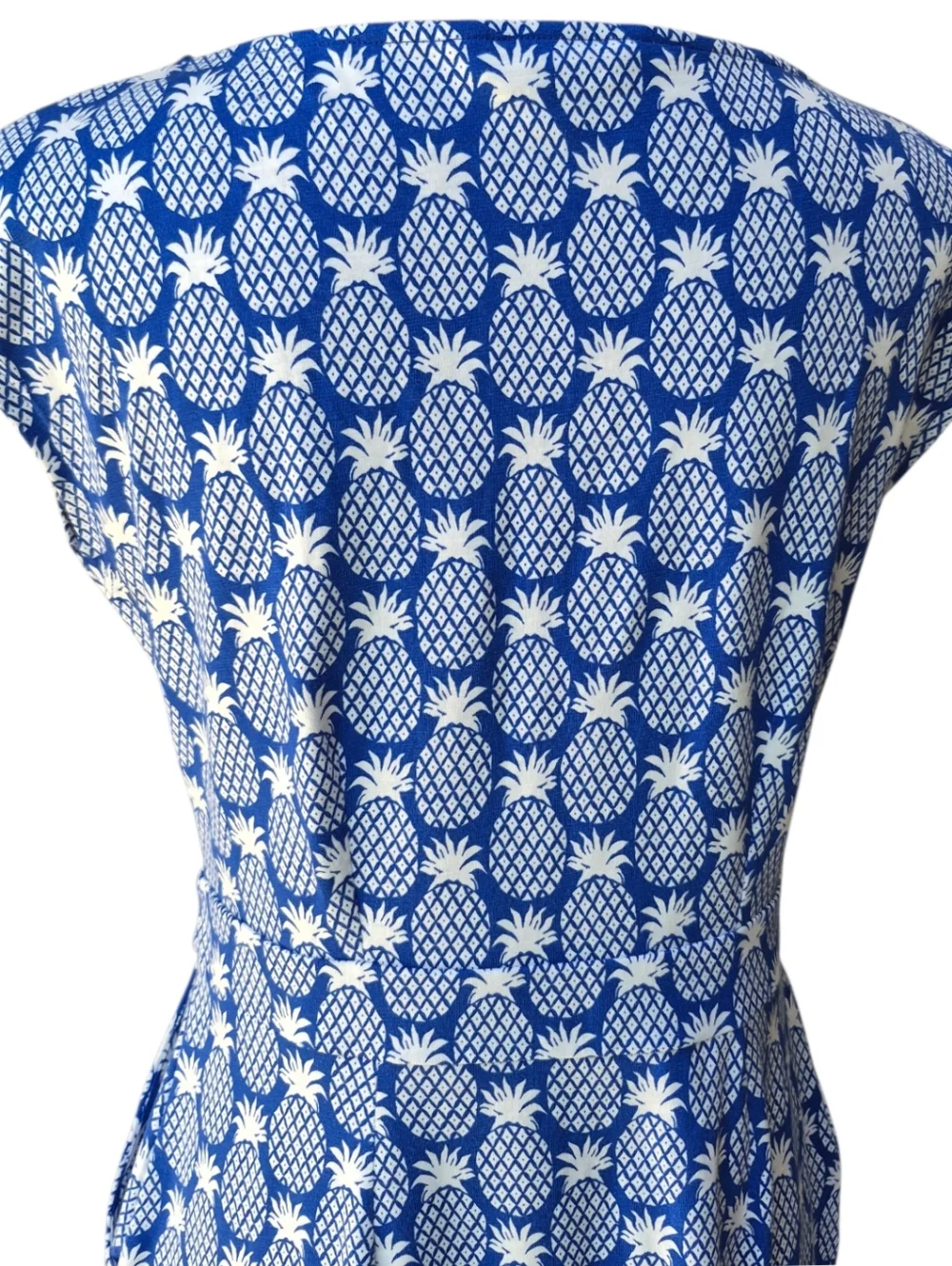 Boden Florrie Jersey Pineapple Print Dress Pockets Size 8 - Picture 7 of 16